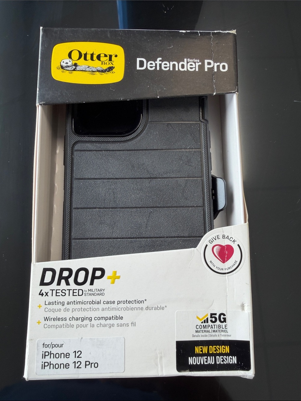 OtterBox Defender Pro Case for iPhone 12 / 12 Pro - Black